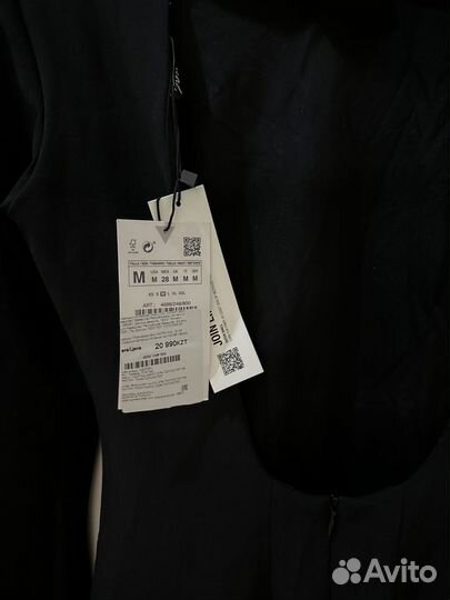 Zara женское платье черное М