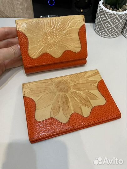 Кошелек обложка на паспорт визитница