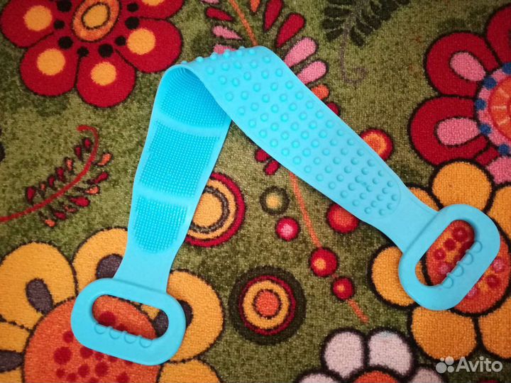 Силиконовая массажная мочалка-щетка