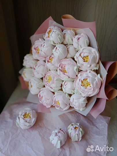 Съедобные букеты из зефира