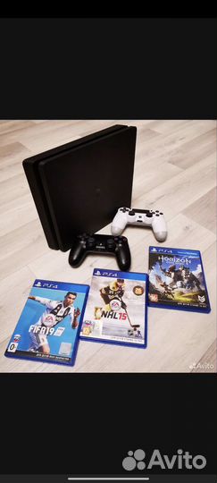 Игровая приставка ps4 slim 1 tb