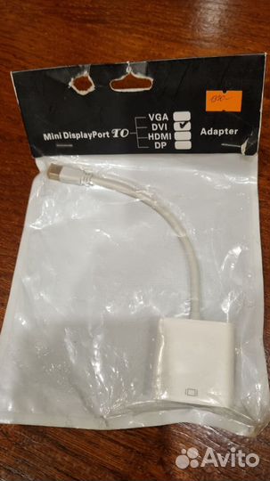 Адаптер переходник Mini Display Port - DVI