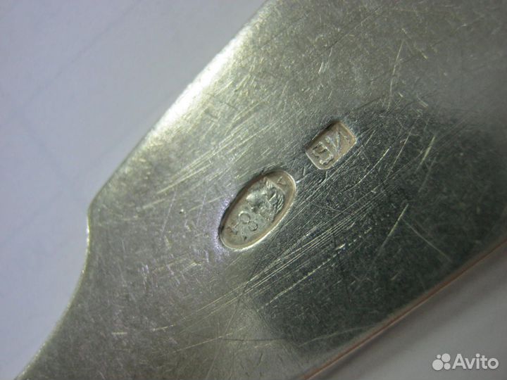 Ложка царская, столовая серебро 84 пр