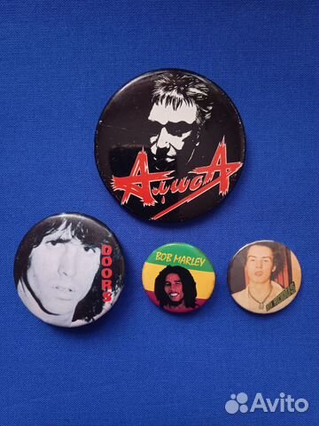 Значки Константин Кинчев Алиса Bob Marley Doors