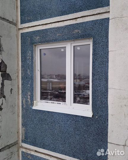 Двухстворчатое пластиковое окно на заказ