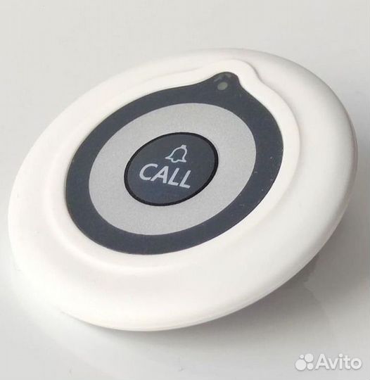Кнопка вызова официанта белая модель Слим