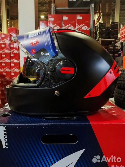 Мотошлем shark Spartan RS Black/Red XL