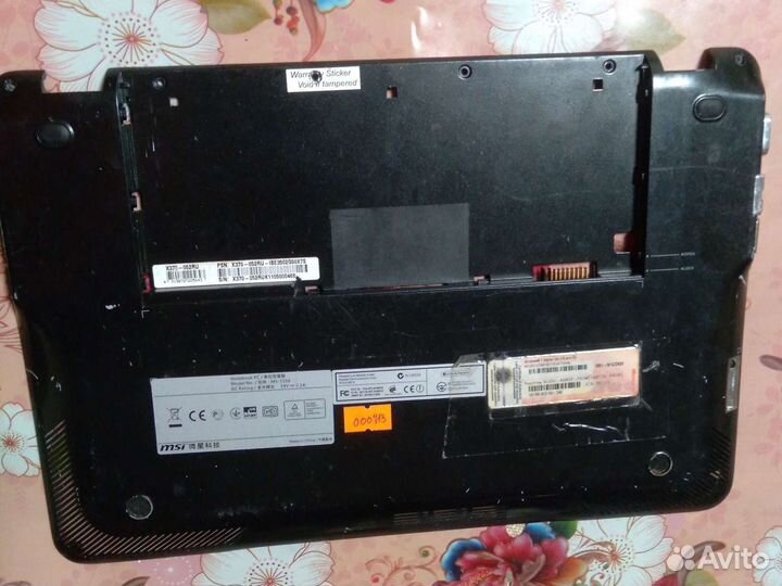 Ноутбук msi MS-1356