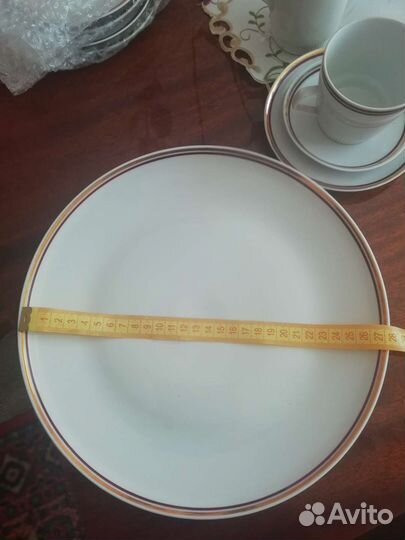 Чайно-кофейный сервиз Кольдиц фарфор из гдр