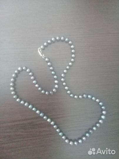 Бусы черный жемчуг