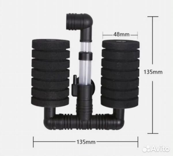 Фильтр для аквариума аэрлифтный