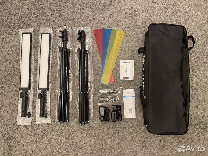 Комплект видео LED осветителей 2шт по 21W Новый