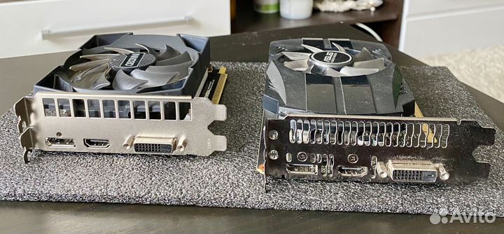 Видеокарты Geforce asus и inno3D GTX1050Ti 4Gb