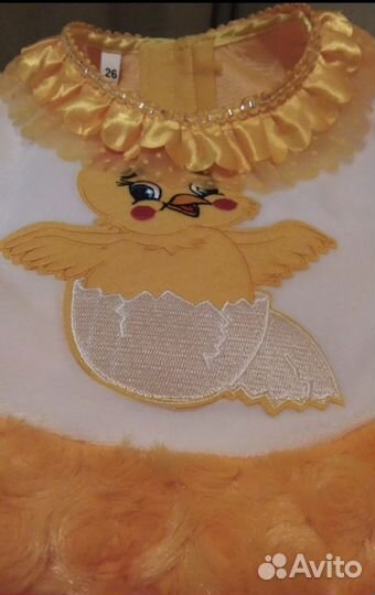 Новогодний костюм для девочки 104 цыпленок