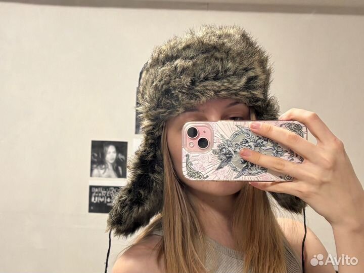 Шапка ушанка y2k archive