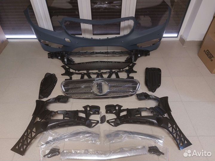 Передний бампер W212 рестайлинг амг пакет