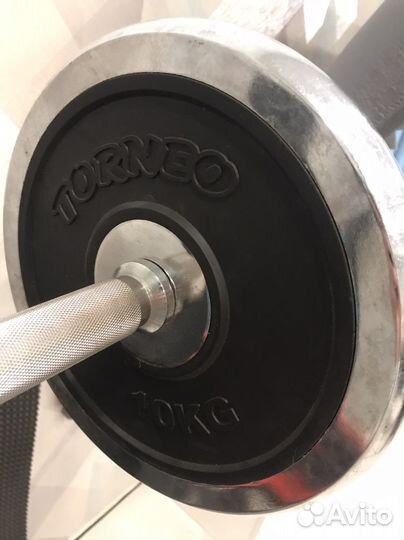 Скамья со стойкой Weider 190 TC+штанга+блины