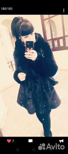 Шуба мутоновая с капюшоном