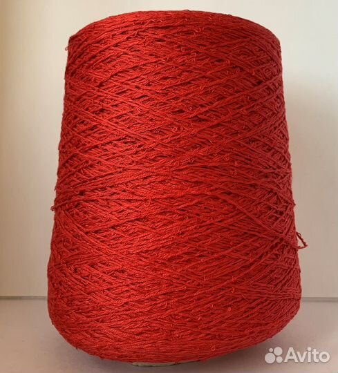 Пряжа Loro Piana лен хлопок белая красная черная