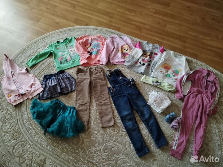 Вещи пакетом на девочку110-122