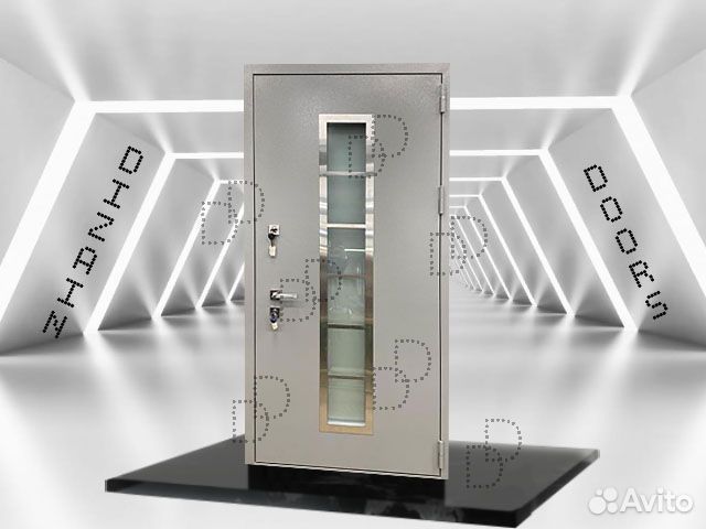 Металлическая входная дверь с окном теплая