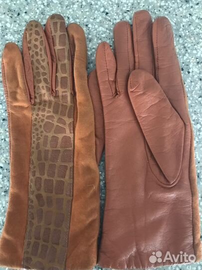 Перчатки кожаные