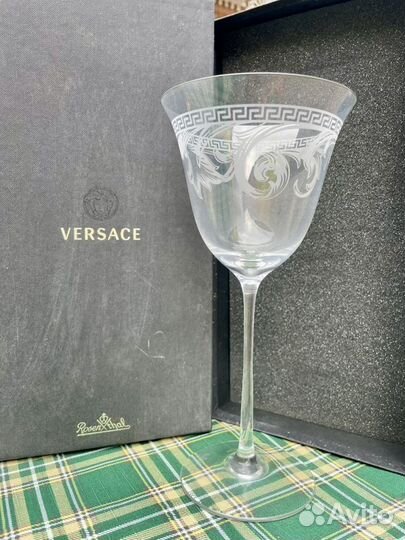 Бокалы, стаканы и блюдо Versace Rosenthal