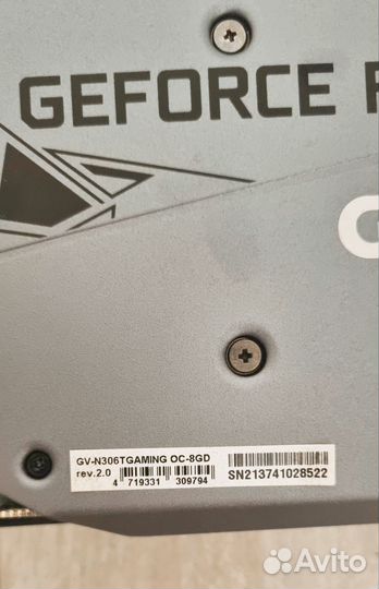 Видеокарта gigabyte geforce rtx 3060 Ti Gaming OC