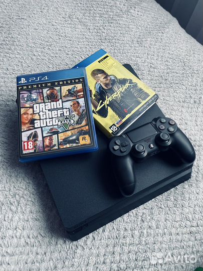 Sony PS4 Slim + Игры