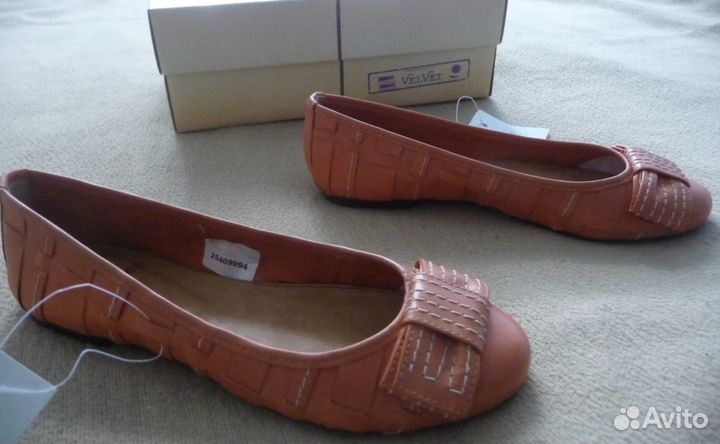 Новые балетки, Бразилия. Натур. кожа