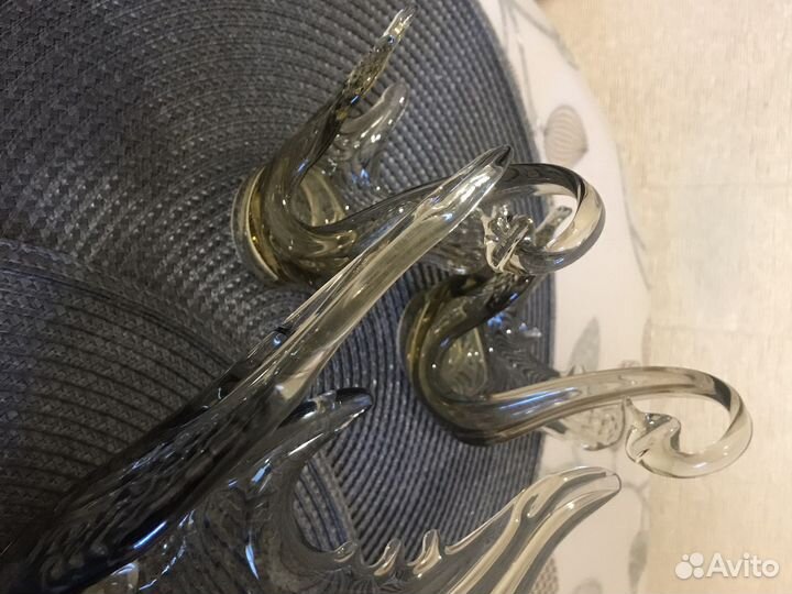 Стеклянные лебеди комплект