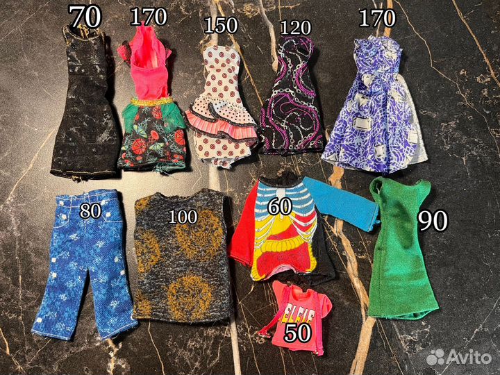 Одежда, аксессуары для кукол монстер хай, барби