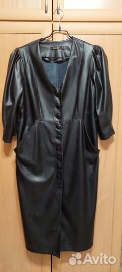 Эко кожа платье