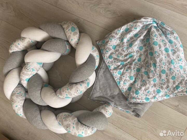 Бортик косичка + пледик