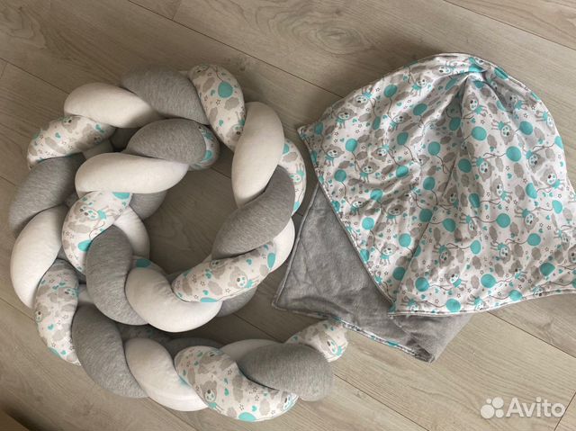 Бортик косичка + пледик