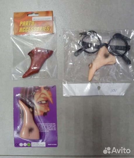 Маска и носы Бабы-Яги, ведьмы. Хэллоуин