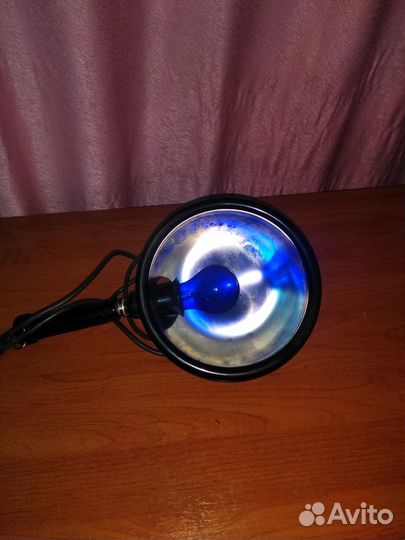 Лампа синяя