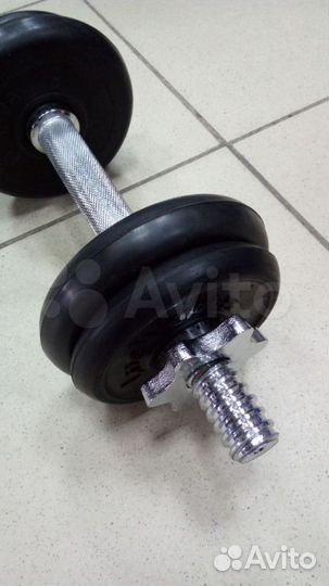 Гантель 5 кг. обрезиненная. Новая