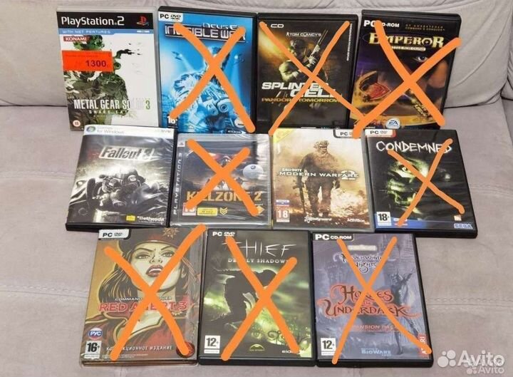 Компьютерные игры диски для PC и PS лицинзионые