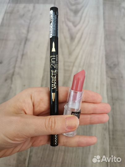 Косметика помада Белорусь+Подводка 2 в 1 (Польша)