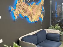 Настенная карта России в офис, дом или квартиру