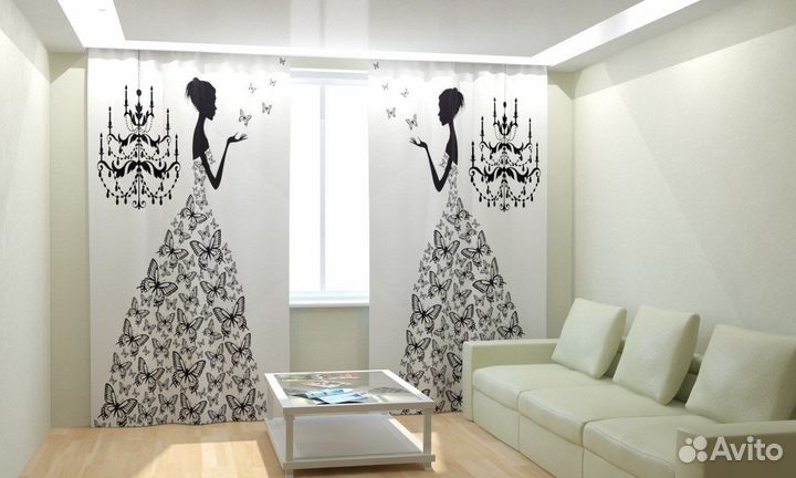 Шторы(мелкий брак) новые фотошторы