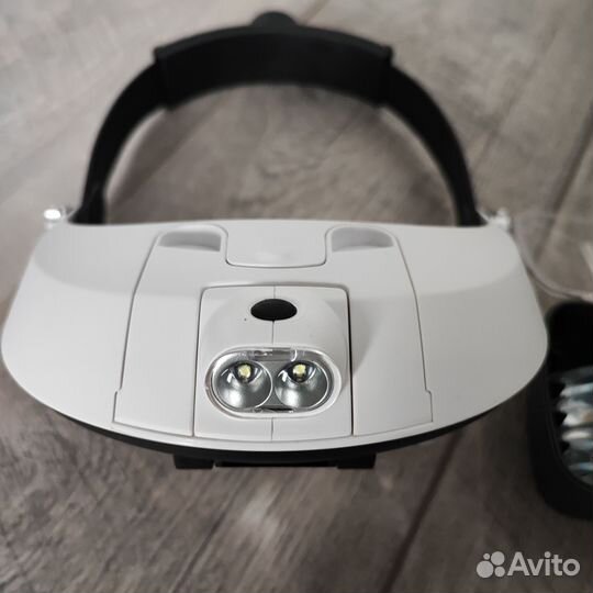 Лупа налобная с подсветкой