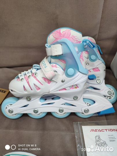 Роликовые коньки детские раздвижные Reaction новые