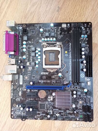 Материнская плата msi h61m (lga1155)