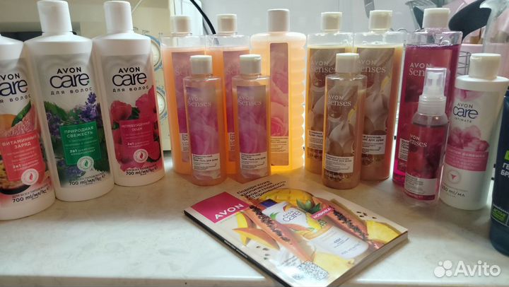 Гель для душа, шампунь, пена для ванн Avon