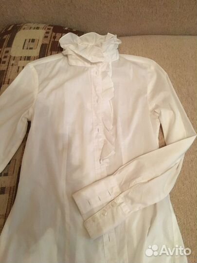 Блузка белая для девочек 152 на бирке