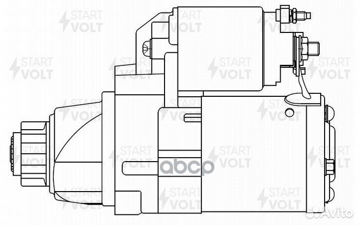 Стартер nissan X-trail 14/teana 14- 2.5I 1.4кВт