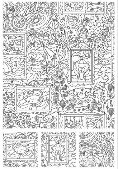 Обои-раскраска 