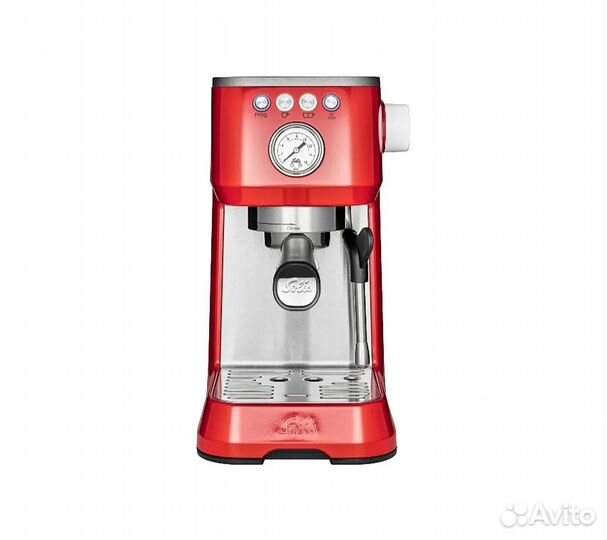 Кофеварка рожковая solis 1170, красный